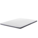 Beliani - surmatelas à mémoire de forme blanc et gris rectangulaire 160 x 200 cm Beliani - surmatelas à mémoire de forme blanc et gris rectangulaire 160 x 200 cm