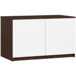 Surmeuble pour armoire akord s90 weng 90 cm 2 portes faade blanche 2 tagres 90x51x55 cm
