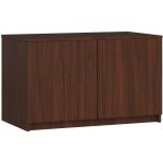 Akord - surmeuble pour armoire s90 weng 90 cm 2 portes faade weng 2 tagres 90x51x55 cm