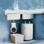 Surpresseur d'eau automatique et silencieux � 3 vitesses avec moteur sans balais pour robinets, toilettes, ...