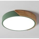 Suspension en acrylique 30 cm - abat - jour rond avec lumi�re blanche chaude, led 24 w (220 v), convient ...