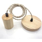 Suspension avec cordon vintage e27, luminaire moderne pour chambre d'htel, cuisine, caf, rond