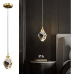 Suspension en cristal moderne, suspension en cristal led 3 couleurs, pour �lot de cuisine chambre salon ...