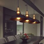 Suspension en fer forg� de style industriel r�tro loft, comptoir de bar, suspension cr�ative et originale ...