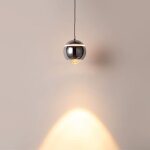 Suspension led pour rail magnétique 48v 'jade' - Ø10 - 7w - - chromé Suspension led pour rail magnétique 48v 'jade' - Ø10 - 7w - - chromé