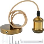 Suspension luminaire e27 avec 1m cable, douille de lampe e27, support de lampe e27, suspension vintage ...