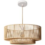 Sweeek - suspension luminaire effet rotin coline naturel ø 50cm Sweeek - suspension luminaire effet rotin coline naturel ø 50cm