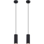 Suspension luminaire gu10 - contemporain plafonnier lampe noir industrielle en m�tal lustre, pour salle ...