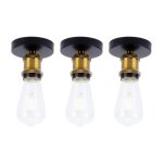 Suspension luminaire industriel rétro lustre plafonnier en métal lampe à suspension laiton e27 Ø5cm - ... Suspension luminaire industriel rétro lustre plafonnier en métal lampe à suspension laiton e27 Ø5cm - ...