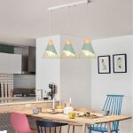 Suspension luminaire moderne industrielle bois lustre abat - jour m�tal vintage forme cage �25cm plafonnier ...