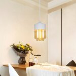 Suspension luminaire vintage industriel lustre suspension abat - jour en verre lustre plafonnier blanc ...