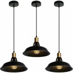 Suspension lustre industrielle vintage luminaire plafonnier e27 salon abat - jour plafond en m�tal r�tro ...