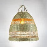 Suspension en osier 'ikken' - blanc boho chic