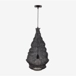 Suspension de plafond �40 cm en fer beneida sklum noir