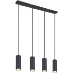 Suspension - robby - noir - mtal - grande lampe de table - globo