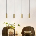 Suspension suspendu pour table � manger, lustre avec 4 lumi�res - lampe suspendue moderne industrielle ...