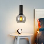 Suspension vintage lampe pendante pour table à manger - suspension en verre 1 lampe noire lampe industrielle ... Suspension vintage lampe pendante pour table à manger - suspension en verre 1 lampe noire lampe industrielle ...