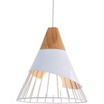 Suspension vintage plafonnier industriel en m�tal design en bois lampes suspendues abat - jour r�tro ...