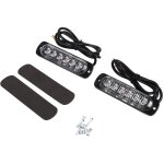 Suuonee lumi�re de stroboscope de secours de, 2pcs 12v 6 led camion de voiture d'alerte d'urgence risque ...