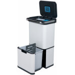 Svita - poubelle à capteur 60l avec autonettoyage à l'ozone et filtre à charbon actif blanc Svita - poubelle à capteur 60l avec autonettoyage à l'ozone et filtre à charbon actif blanc