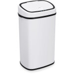 Svita sensor poubelle 58l en acier poubelle avec capteur poubelle blanche