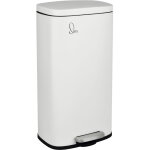 Tq30 poubelle blanche 30l poubelle � p�dale couvercle softclose - svita