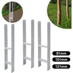 Swanew 2x ancres h support de poteau ancre de poteau patte de poteau poutre 600mm pied de poteau