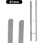 Swanew 2x h support de poteau h - ancre ancre de poteau pied de poteau patte de poteau 81x600mm