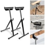 Swanew 2x support  rouleaux rglable en hauteur ? trteau mtallique jusqu' 60 kg, 68  108 cm