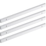 Swanew 4x 50 cm mtre de crmaillre supplmentaire pour portail coulissant crmaillres oprateur fer ...