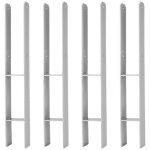Swanew 4x support de poteau d'ancrage en h accessoires d'quipement de jeu de jardin 600mm ancre de poteau ...