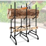 Swanew chevalet de trononnage pliable, chevalet de sciage, trteau de sciage - noir