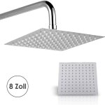 Hengda - swanew douche de tête rainshower antirouille pommeau de douche pluie poli 20cm Hengda - swanew douche de tête rainshower antirouille pommeau de douche pluie poli 20cm