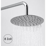 Hengda - swanew douche de tête rainshower antirouille pommeau de douche pluie poli 20cm Hengda - swanew douche de tête rainshower antirouille pommeau de douche pluie poli 20cm