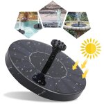 Fontaine solaire extrieure flottante 1. 5w pompe bassin solaire et 7 buses pour exterieur - swanew