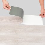 Swanew - lames de sol pvc adh�sives, boite de 70 lames vinyle auto, adh�sives, ch�ne blanc, env. 10m� ...