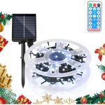 Swanew solaire led guirlande lumineuse 500leds 50m ip44 8 modes mariage extrieur intrieur jardin clairage ...