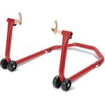 Swanew support bquille de moto arrire lve moto arrire sur roulettes avec adaptateurs caoutchouc rouge ...