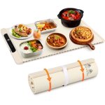Swanew tapis chauffant pour aliments chauffe plat electrique en silicone enroulable et portable - 240w ... Swanew tapis chauffant pour aliments chauffe plat electrique en silicone enroulable et portable - 240w ...
