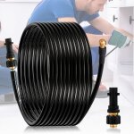 Swanew - tuyau pour nettoyeur haute pression 30m tuyau d�boucheur flexible noir nettoyage de canalisations ...