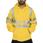 Sweat et capucin s�curit� zipp�, veste de travail r�fl�chissante, veste thermique en polaire chaude - ...