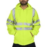 Sweat - shirt réfléchissant à capuche zippée, homme hiver pour vêtements de travail haute visibilité ... Sweat - shirt réfléchissant à capuche zippée, homme hiver pour vêtements de travail haute visibilité ...