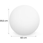 Sweeek - boule lumineuse led 16 couleurs. étanche avec télécommande Ø60 cm Sweeek - boule lumineuse led 16 couleurs. étanche avec télécommande Ø60 cm