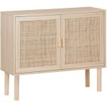 Sweeek - buffet en décor bois et cannage - camargue - 2 portes. buffet bas. 80x30x68cm Sweeek - buffet en décor bois et cannage - camargue - 2 portes. buffet bas. 80x30x68cm