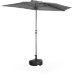 Parasol de balcon �250cm ? calvi ? demi - parasol droit. m�t central en aluminium avec manivelle d?ouverture. ...