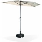 Parasol de balcon �250cm ? calvi ? demi - parasol droit. m�t central en aluminium avec manivelle d?ouverture. ...