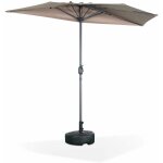 Parasol de balcon �250cm ? calvi ? demi - parasol droit. m�t central en aluminium avec manivelle d?ouverture. ...