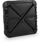 Pied pour parasol déporté remplissable 100l en plastique noir avec roulettes - base à lester Pied pour parasol déporté remplissable 100l en plastique noir avec roulettes - base à lester