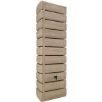 Récupérateur d'eau mural grandval 300l imitation bois beige avec kit raccord chéneau inclus Récupérateur d'eau mural grandval 300l imitation bois beige avec kit raccord chéneau inclus