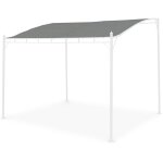 Toile de toit grise pour tonnelle 3x2. 5m brestum - toile de rechange pergola. toile de remplacement